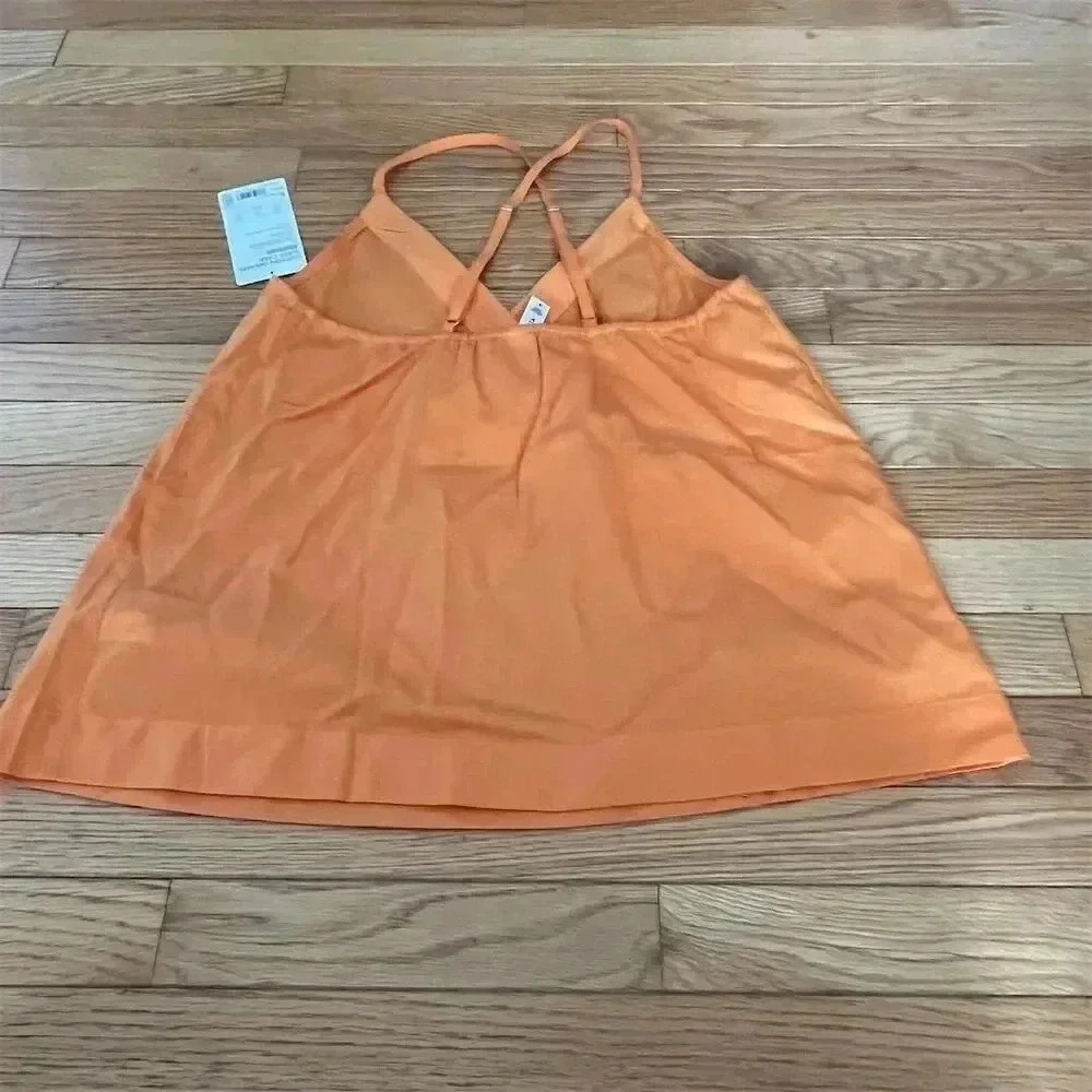 Athleta Women's Orange Cotton Cami Size S Lightweight Breathable - Picture 7 of 7